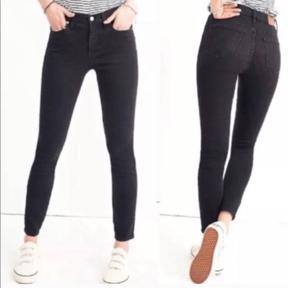 madewell skinny black jeans